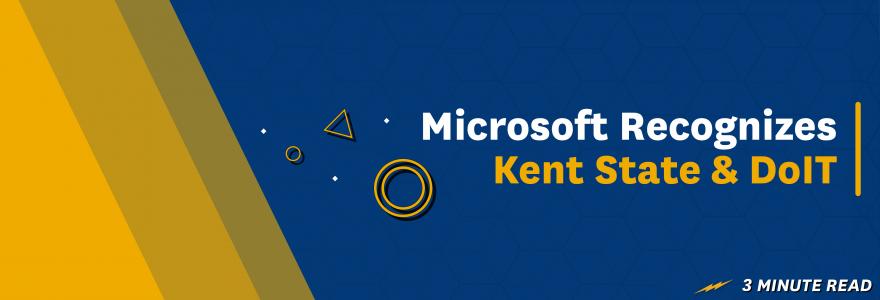 Microsoft Recognizes Kent State & DoIT Banner