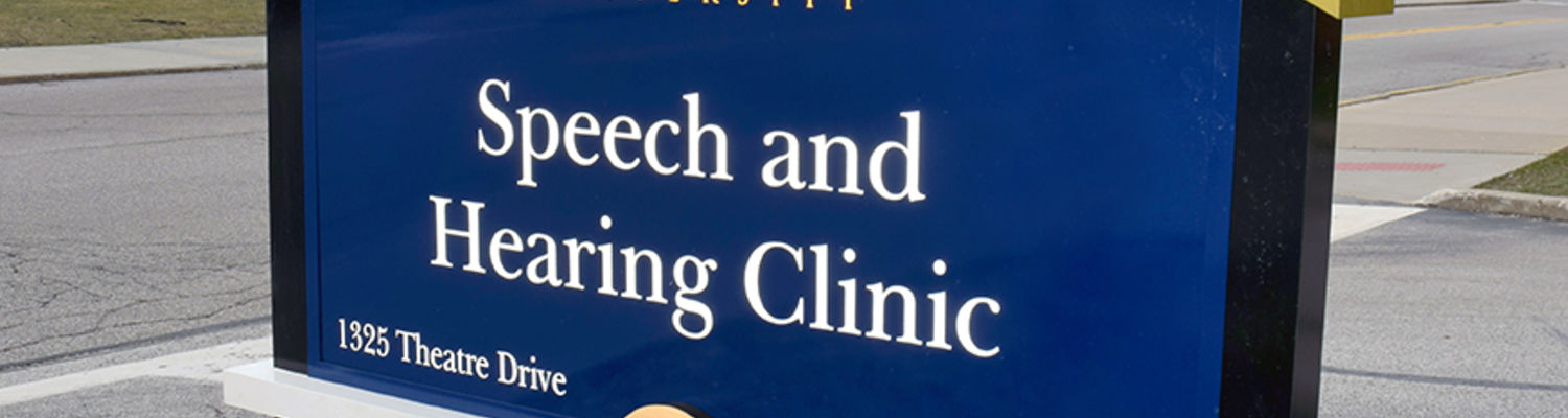Speech & Hearing Clinic Sign