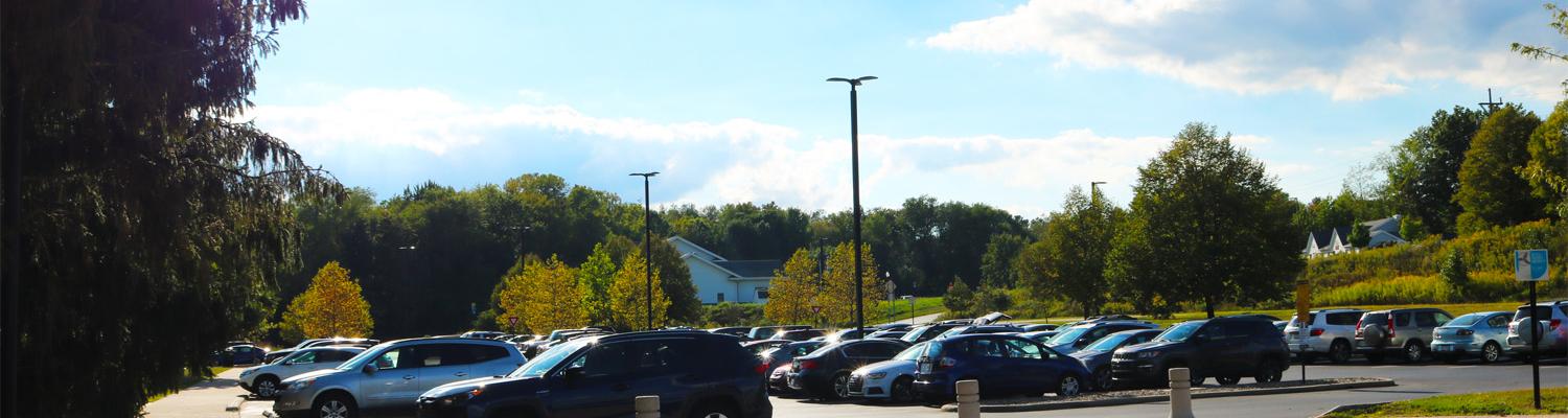Parking Lot at Kent State Recreation and Wellness Center