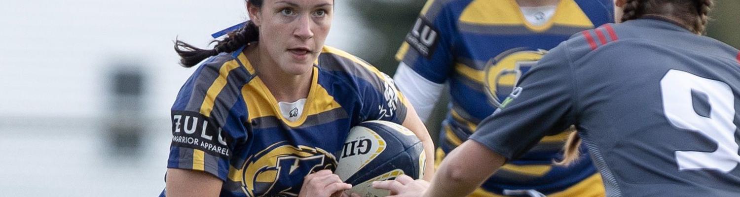 Kent State Womens Rugby Player With the Ball