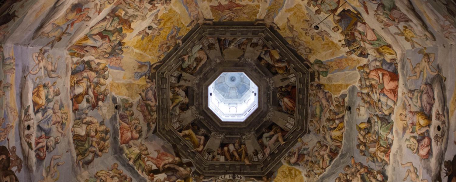 Painted ceiling in Italy