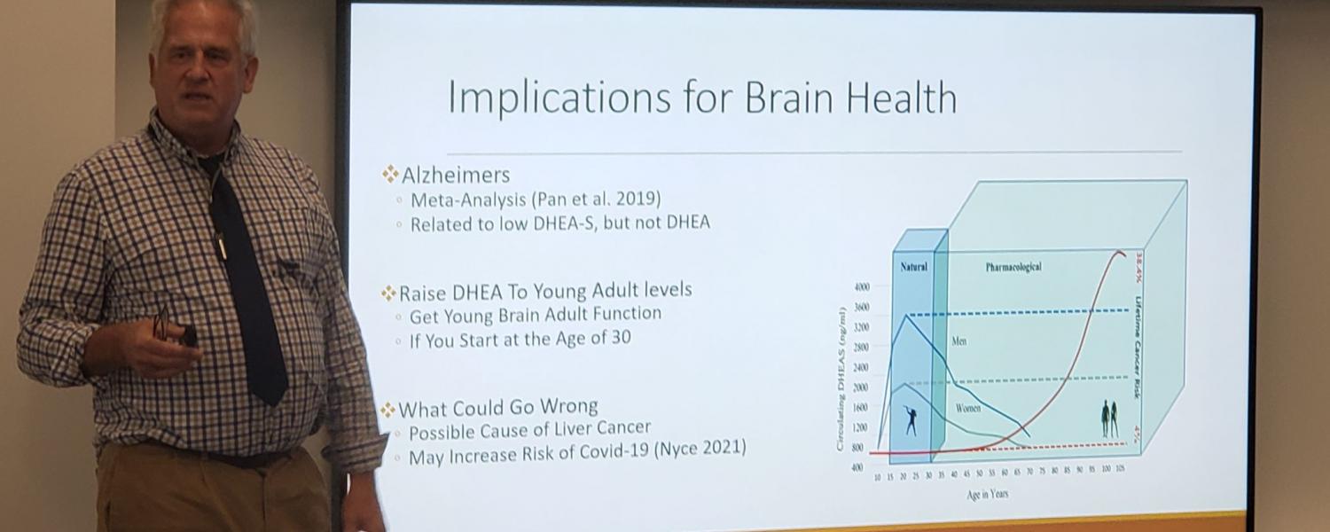 Benjamin Campbell, Ph.D., associate professor in the Department of Anthropology at the University of Wisconsin-Milwaukee, speaks at Kent State as part of its ongoing Brain Health Research Institute's Seminar Series. 