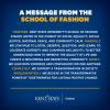 A message from the school of Fashion: Together. Kent State University’s School of Fashion stands united in the pursuit of social equality, social justice, national peace, and community calm. Mindfully. We continue to listen, observe, question, and learn..
